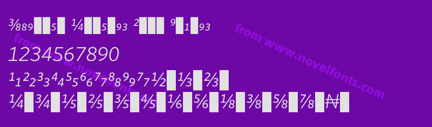 Whitney Numeric Book ItalicPreview