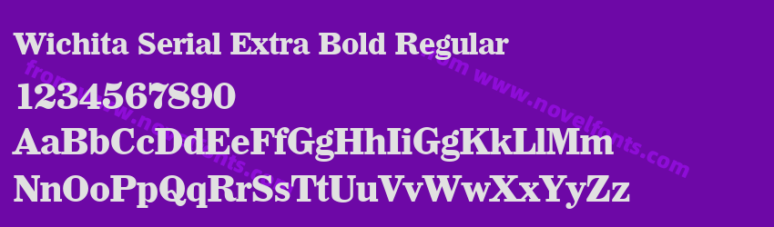 Wichita Serial Extra Bold RegularPreview