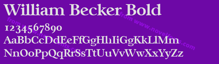 William Becker BoldPreview