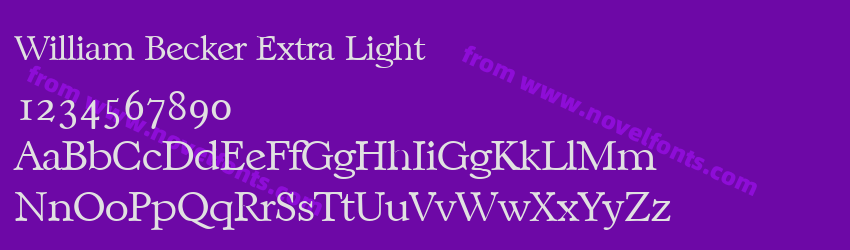 William Becker Extra LightPreview