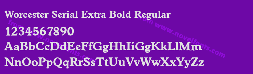 Worcester Serial Extra Bold RegularPreview