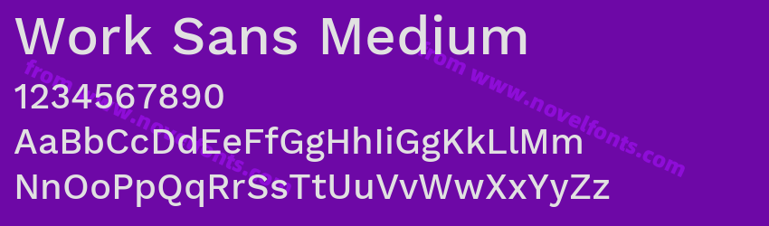 Work Sans MediumPreview