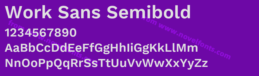 Work Sans SemiboldPreview