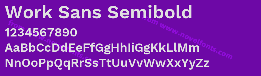 Work Sans SemiboldPreview