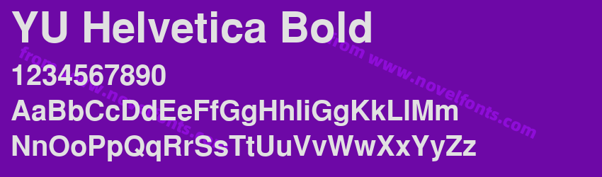 YU Helvetica BoldPreview