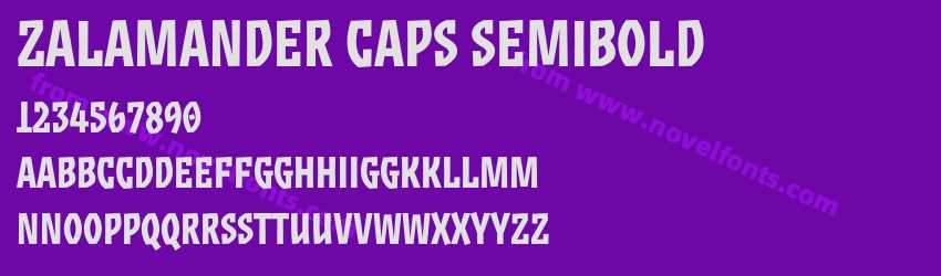 Zalamander Caps SemiboldPreview