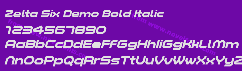 Zelta Six Demo Bold ItalicPreview