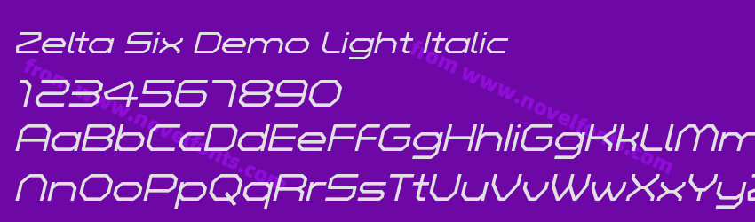 Zelta Six Demo Light ItalicPreview