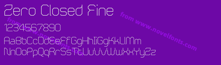Zero Closed FinePreview