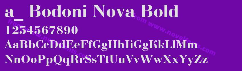 a_ Bodoni Nova BoldPreview