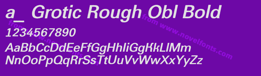 a_ Grotic Rough Obl BoldPreview