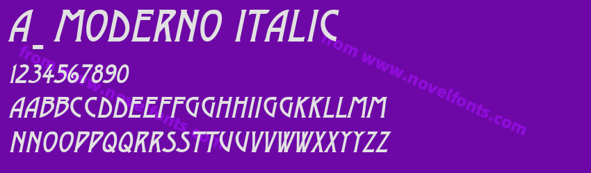 a_ Moderno ItalicPreview