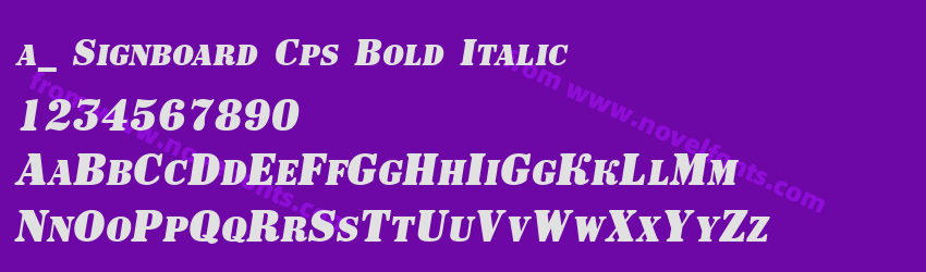 a_ Signboard Cps Bold ItalicPreview