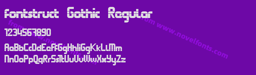 fontstruct Gothic RegularPreview