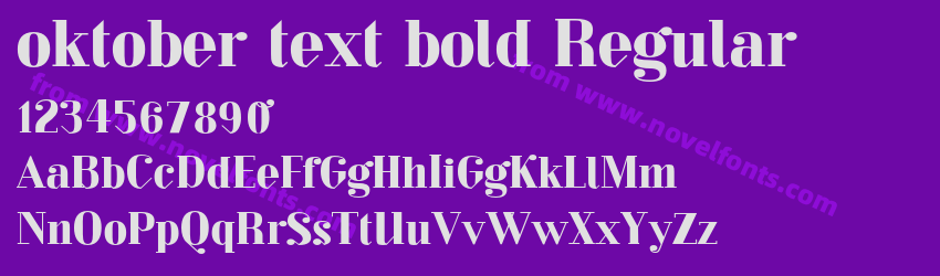 oktober text bold RegularPreview