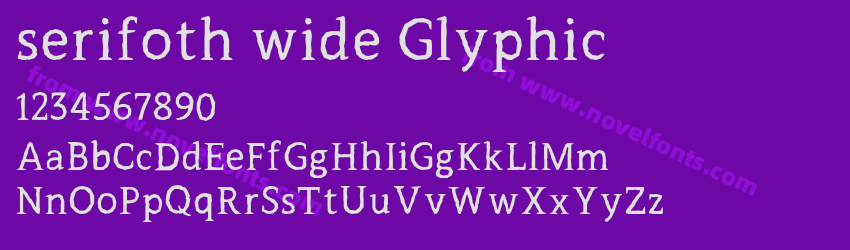 serifoth wide GlyphicPreview