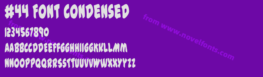 #44 Font CondensedPreview