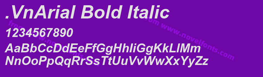 .VnArial Bold ItalicPreview