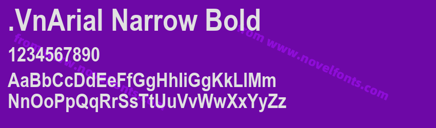 .VnArial Narrow BoldPreview