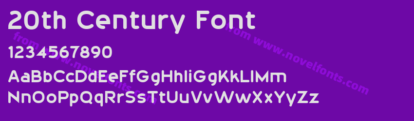 20th Century FontPreview