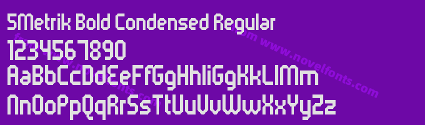 5Metrik Bold Condensed RegularPreview