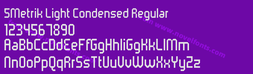 5Metrik Light Condensed RegularPreview