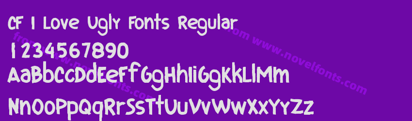 CF I Love Ugly Fonts RegularPreview