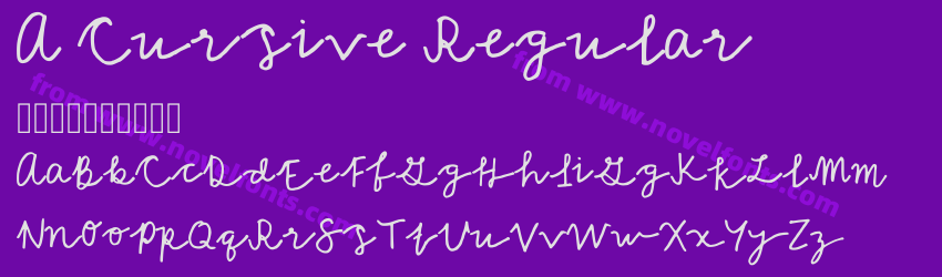 A Cursive RegularPreview