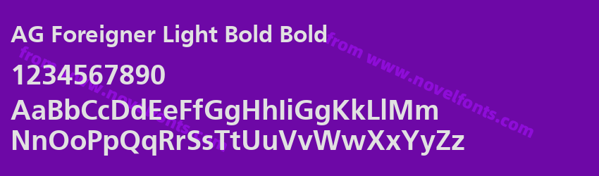 AG Foreigner Light Bold BoldPreview