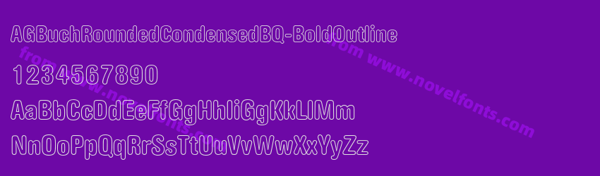 AGBuchRoundedCondensedBQ-BoldOutlinePreview