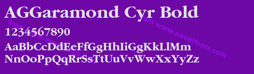 AGGaramond Cyr BoldPreview