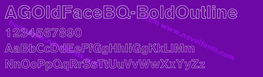 AGOldFaceBQ-BoldOutlinePreview