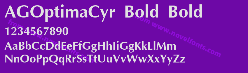 AGOptimaCyr Bold BoldPreview