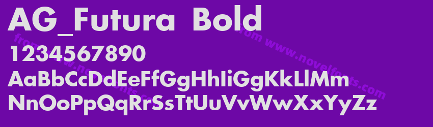 AG_Futura BoldPreview