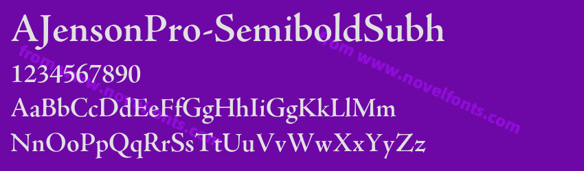 AJensonPro-SemiboldSubhPreview