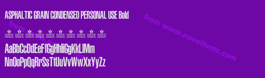 ASPHALTIC GRAIN CONDENSED PERSONAL USE BoldPreview