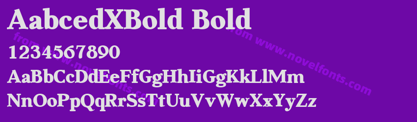 AabcedXBold BoldPreview