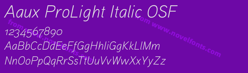 Aaux ProLight Italic OSFPreview