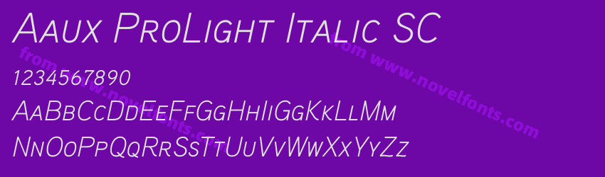 Aaux ProLight Italic SCPreview