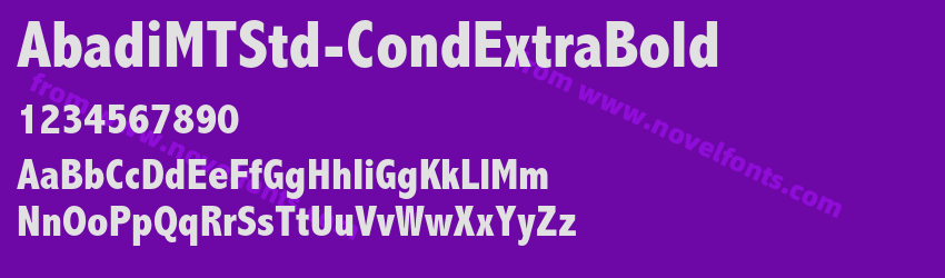 AbadiMTStd-CondExtraBoldPreview
