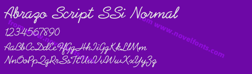 Abrazo Script SSi NormalPreview