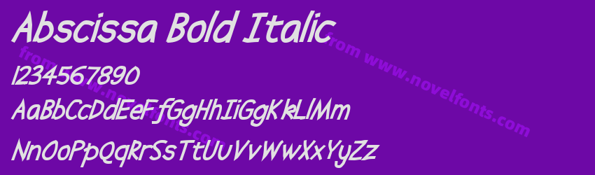 Abscissa Bold ItalicPreview