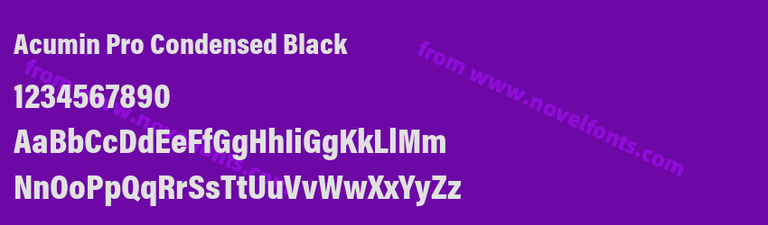 Acumin Pro Condensed BlackPreview