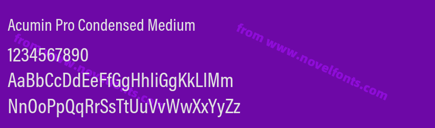 Acumin Pro Condensed MediumPreview