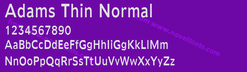 Adams Thin NormalPreview