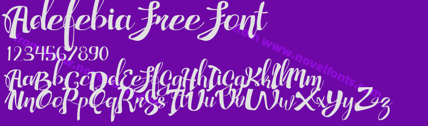 Adefebia Free FontPreview