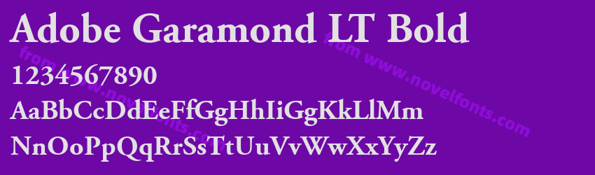 Adobe Garamond LT BoldPreview