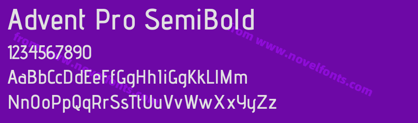 Advent Pro SemiBoldPreview