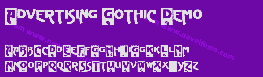 Advertising Gothic DemoPreview