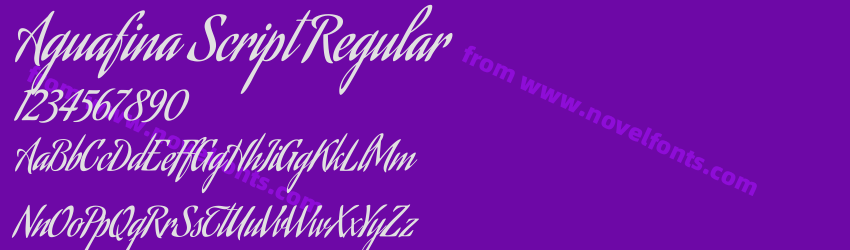 Aguafina Script RegularPreview